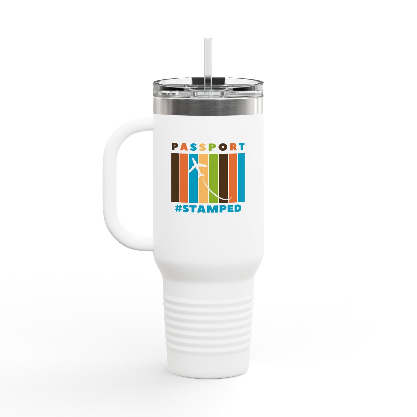 Passport Stamped Travel Mug, 40oz