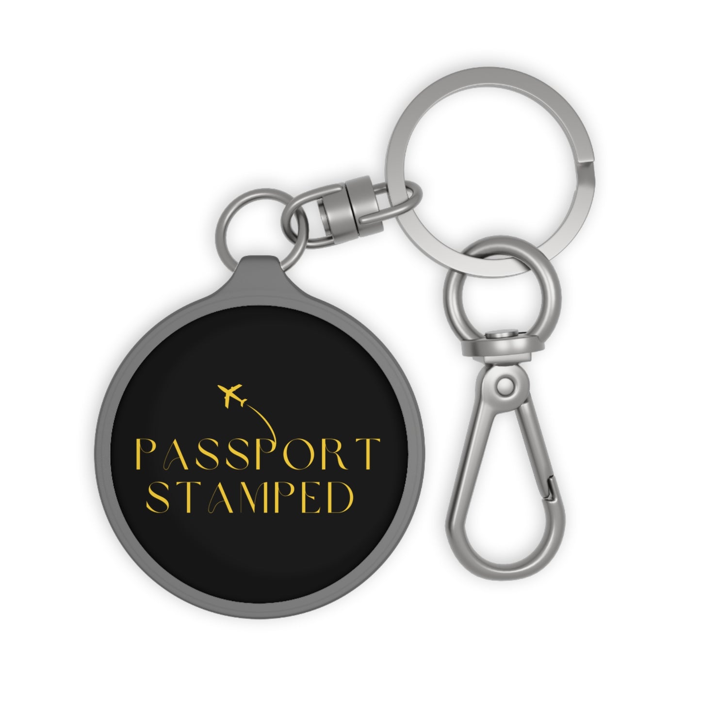 Passport Stamped Keyring Tag