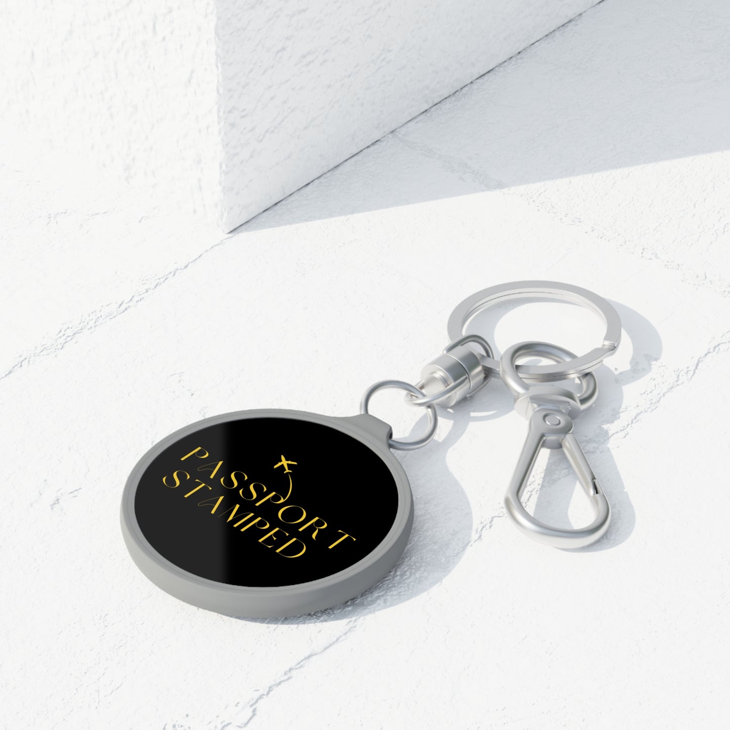 Passport Stamped Keyring Tag